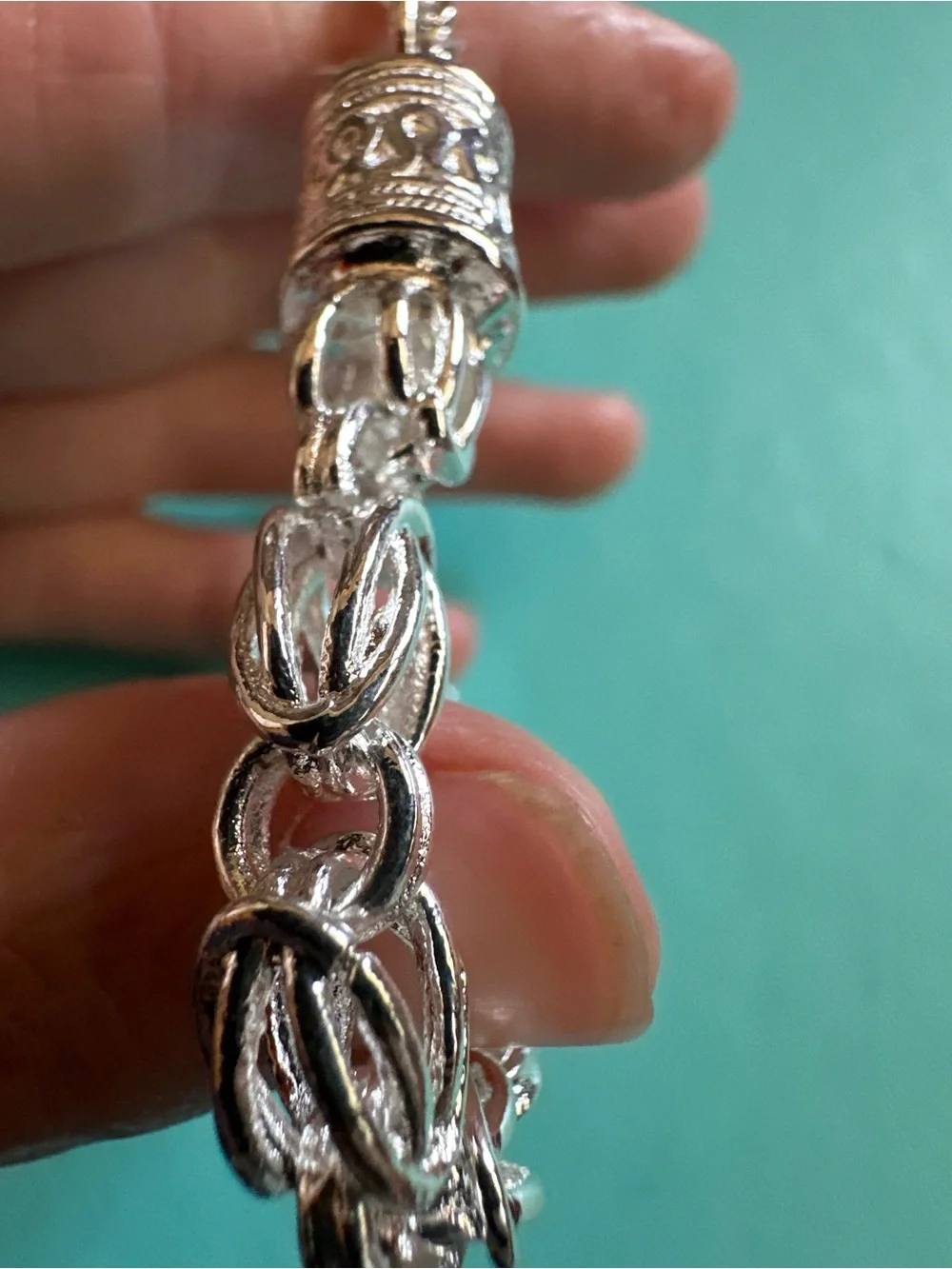 Vintage Stackable Byzantine Link Bracelet
